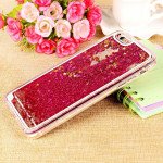 Wholesale iPhone 7 Glitter Shake Star Dust Clear Case (Hot Pink)
